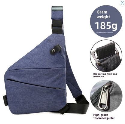 Men's Nylon Lightweight Simple Large-capacity Crossbody Bag